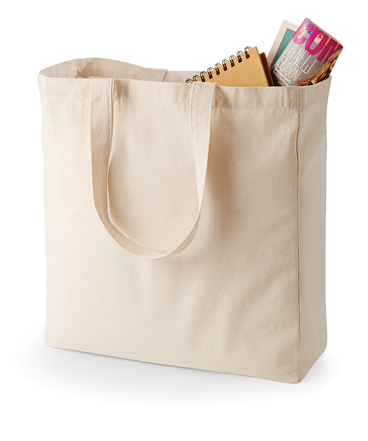 Natural - Canvas classic shopper - GarmentEmbroidery