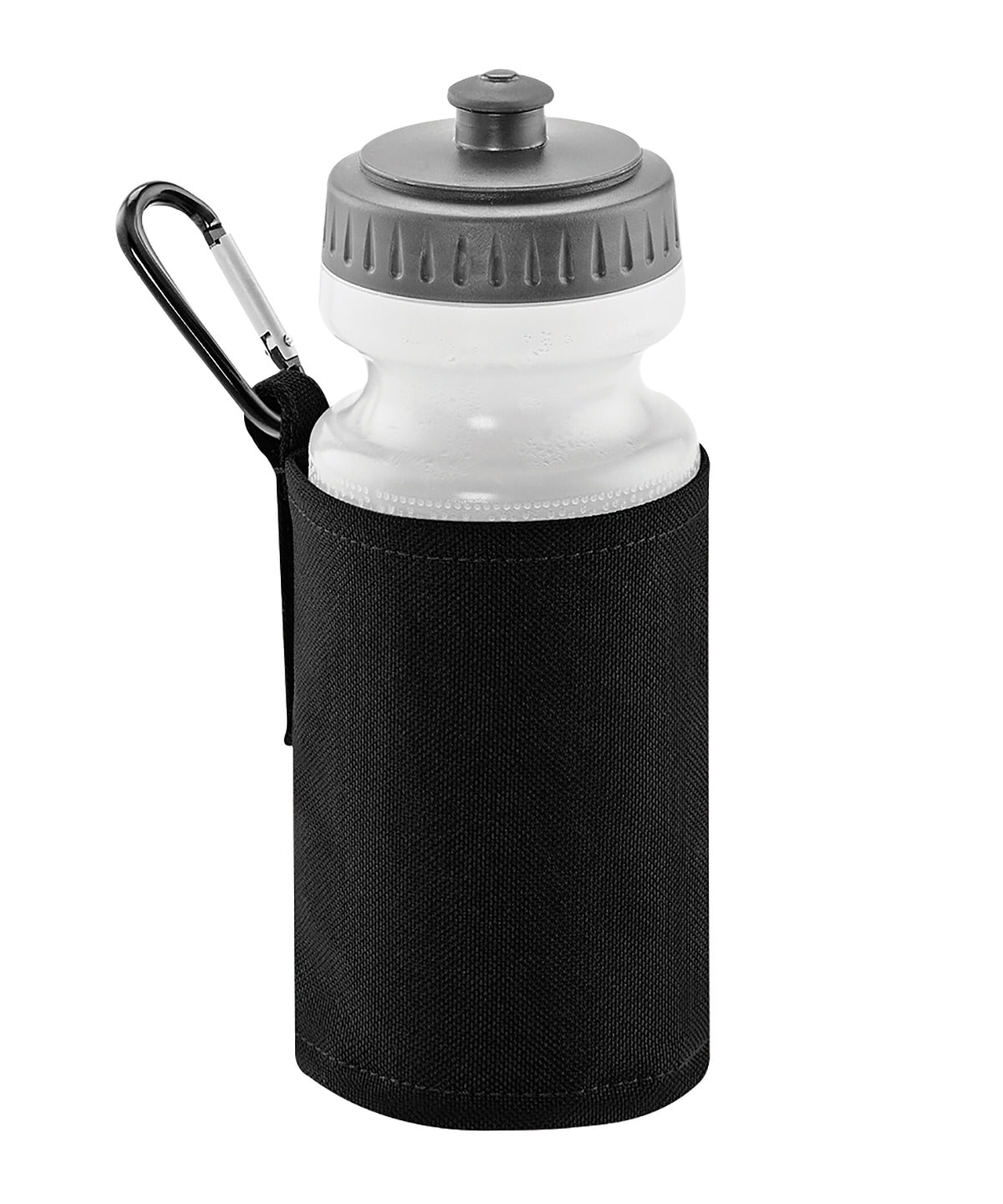 Black - Water bottle and holder - GarmentEmbroidery