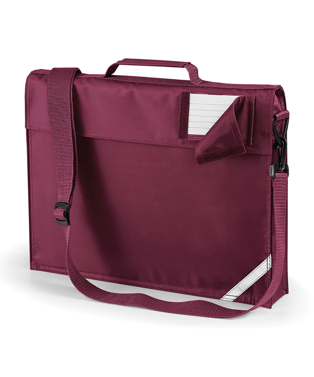 Burgundy - Junior book bag with strap - GarmentEmbroidery