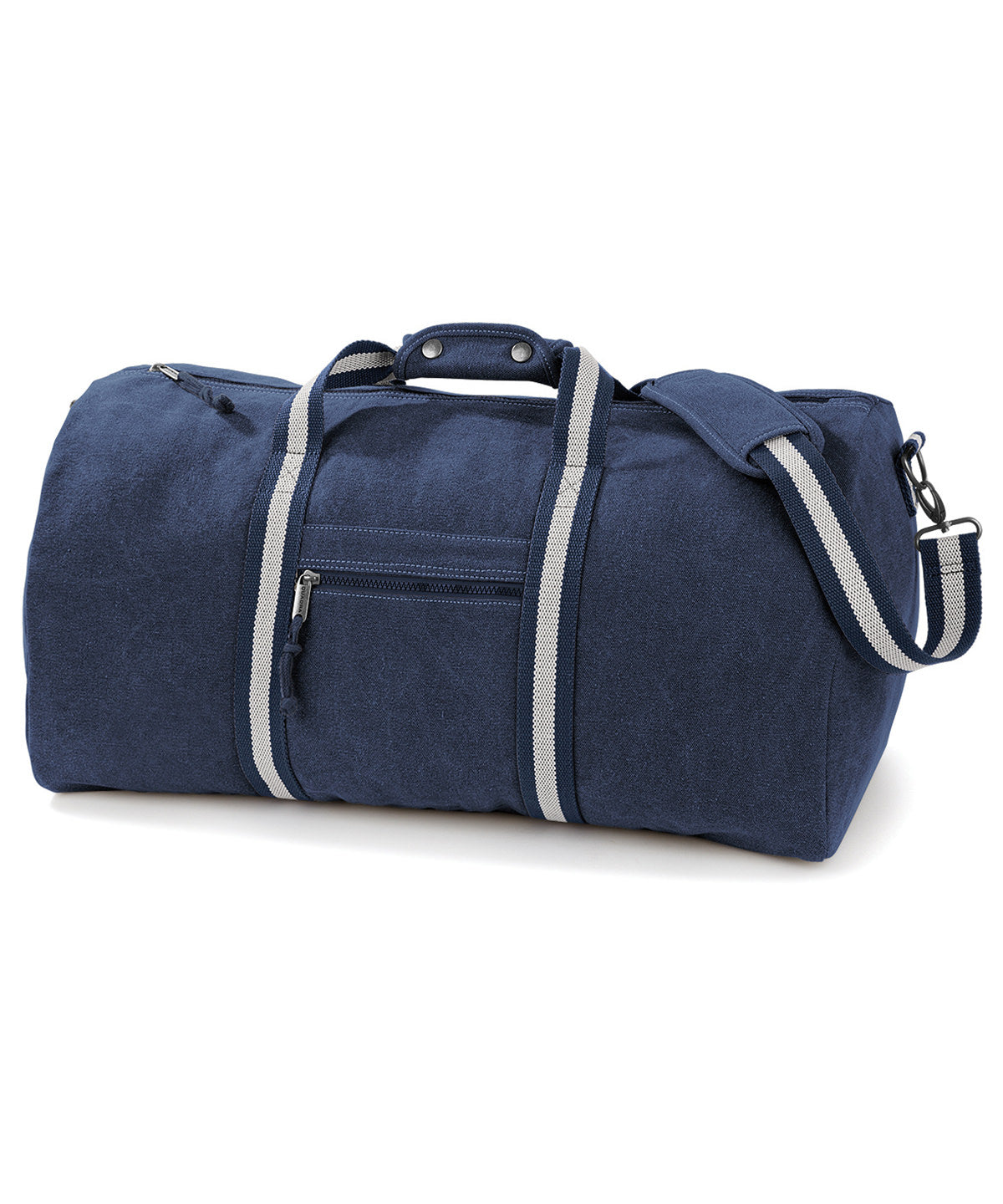 Vintage Oxford Navy - Vintage canvas holdall - GarmentEmbroidery