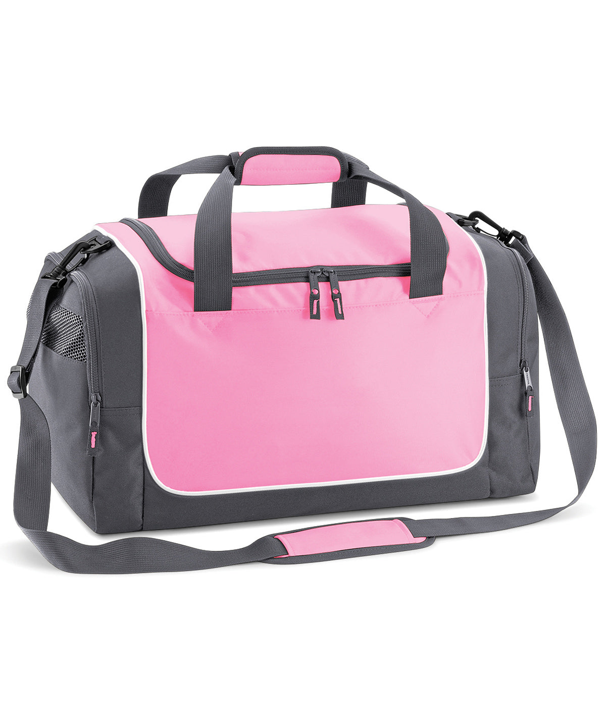 Classic Pink/Graphite Grey/White - Teamwear locker bag - GarmentEmbroidery