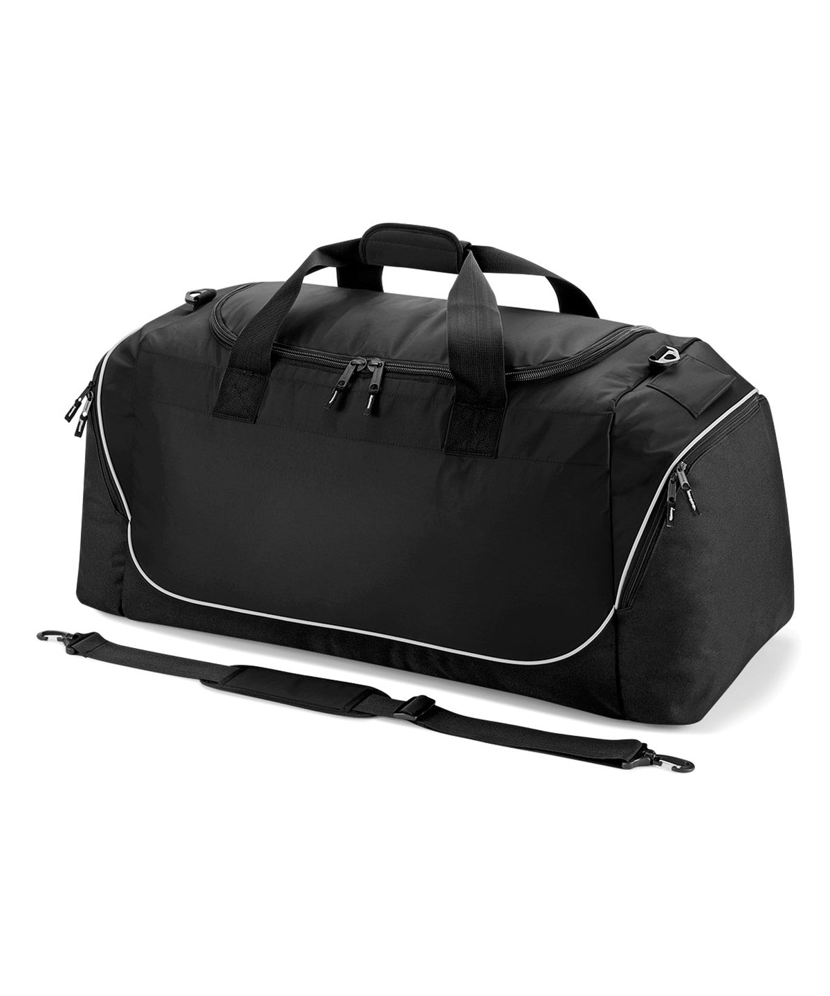 Black/Light Grey - Teamwear jumbo kit bag - GarmentEmbroidery