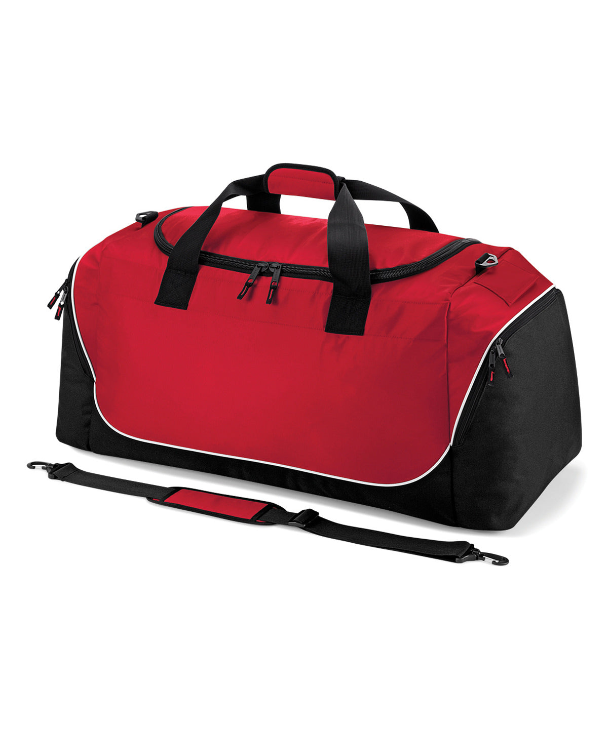 Classic Red/Black/White - Teamwear jumbo kit bag - GarmentEmbroidery