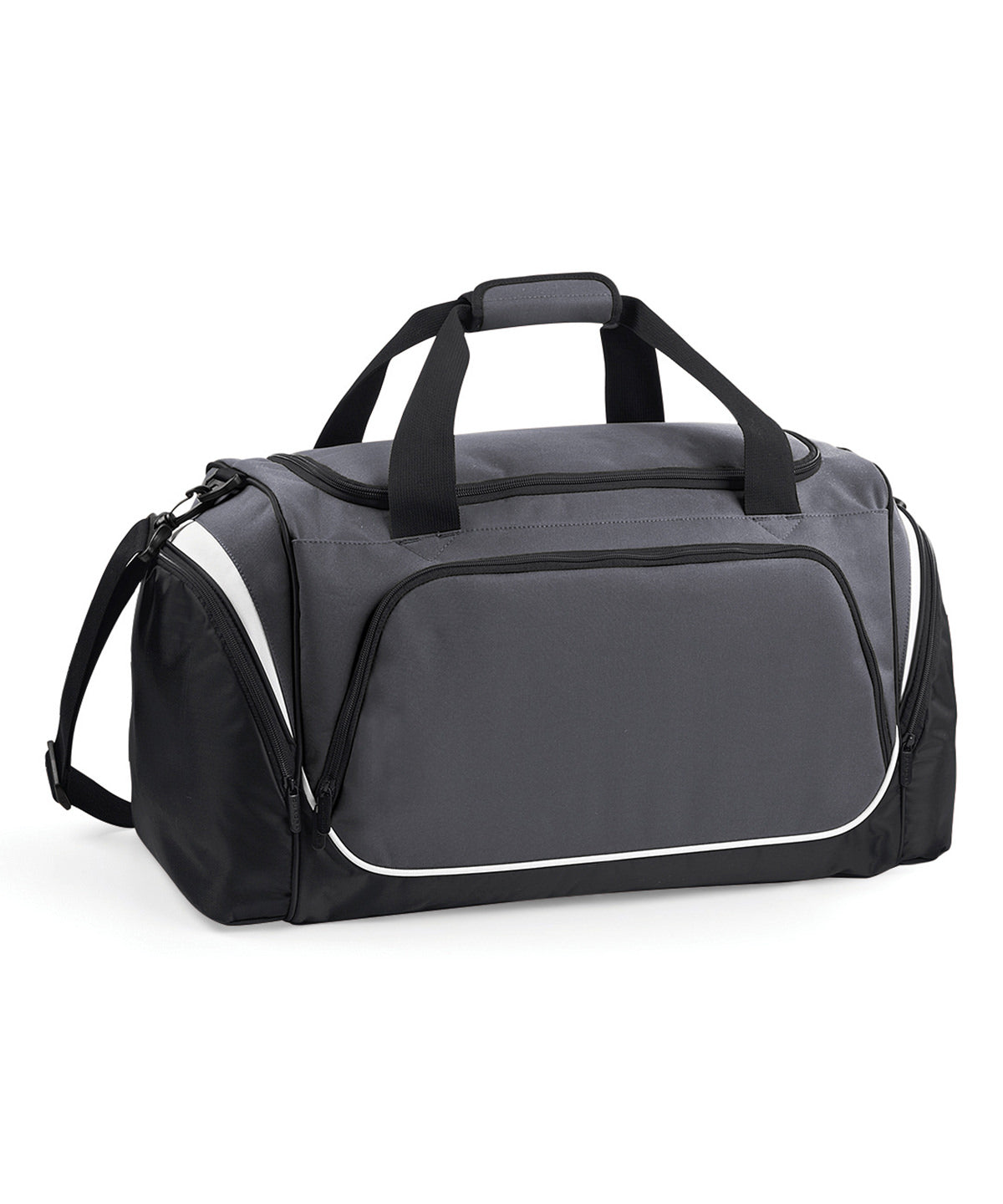 Graphite/Black/White - Pro team holdall - GarmentEmbroidery