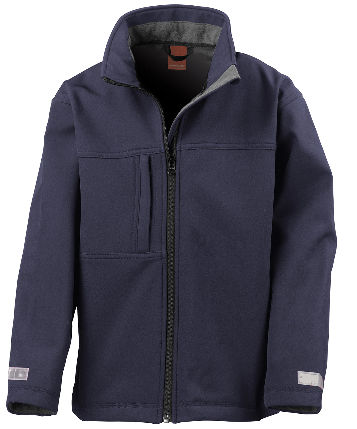 Navy - Junior classic softshell 3-layer jacket - GarmentEmbroidery