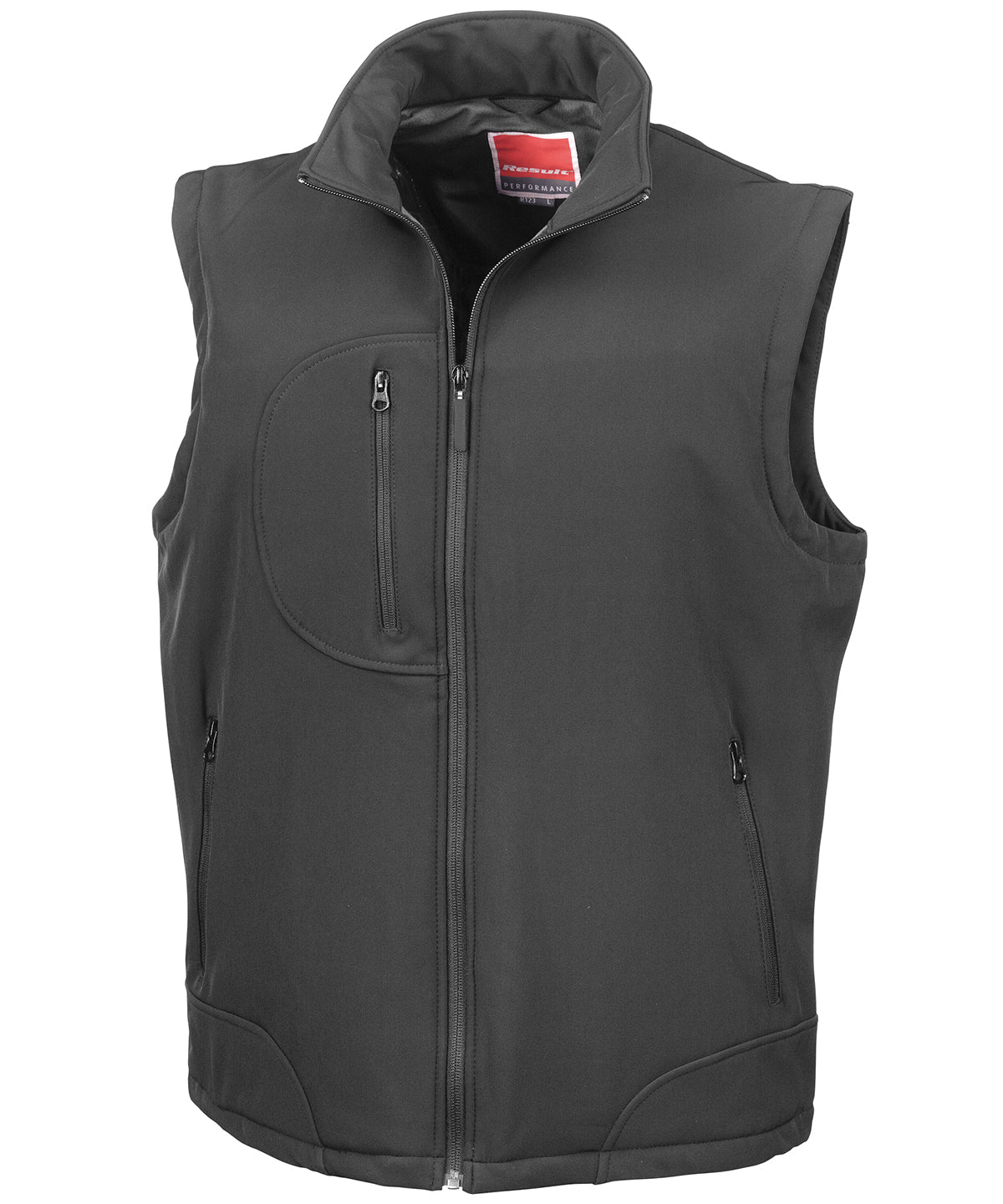 Black/Black - Softshell bodywarmer - GarmentEmbroidery