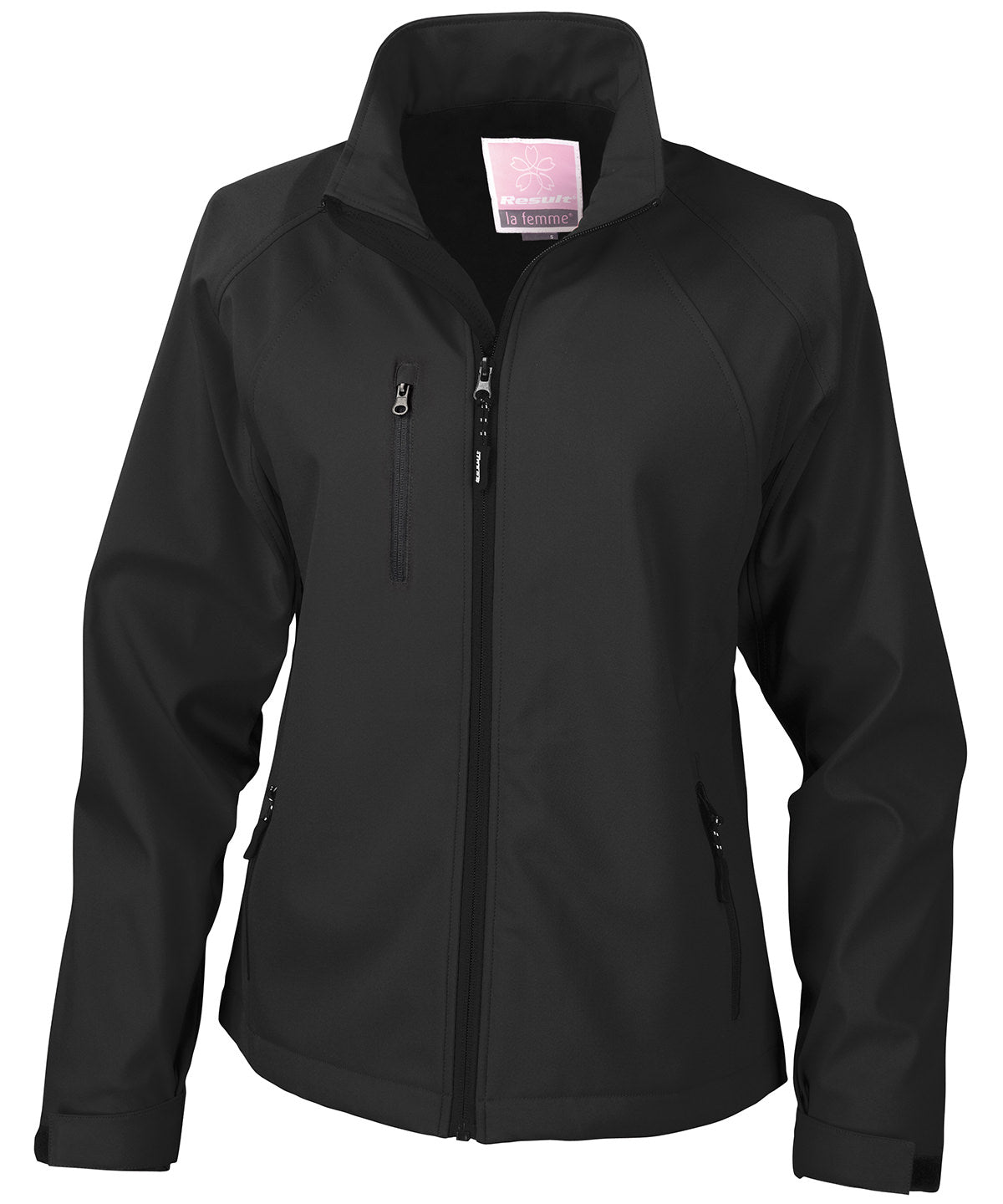 Black - Women's baselayer softshell jacket - GarmentEmbroidery