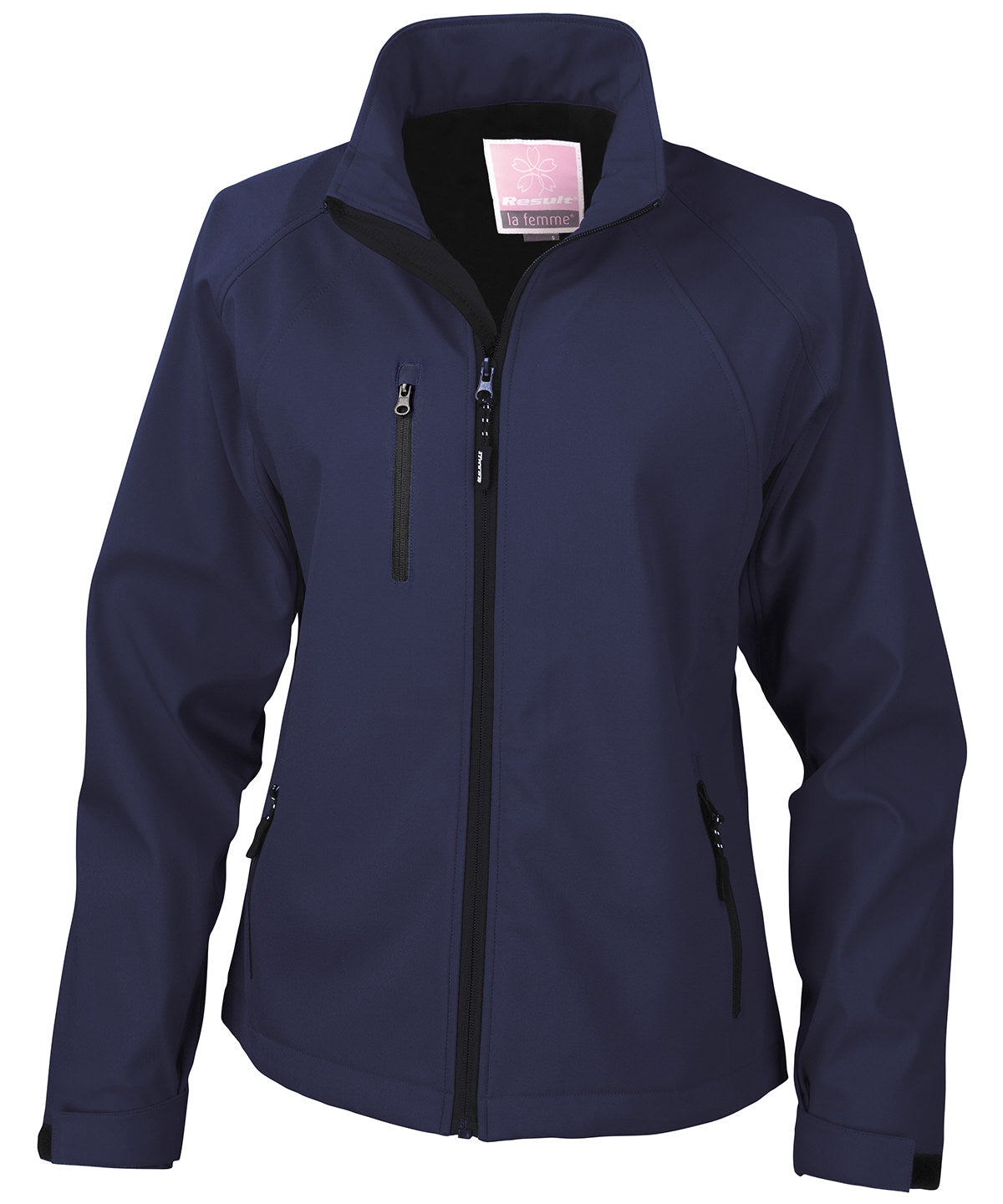 Navy - Women's baselayer softshell jacket - GarmentEmbroidery