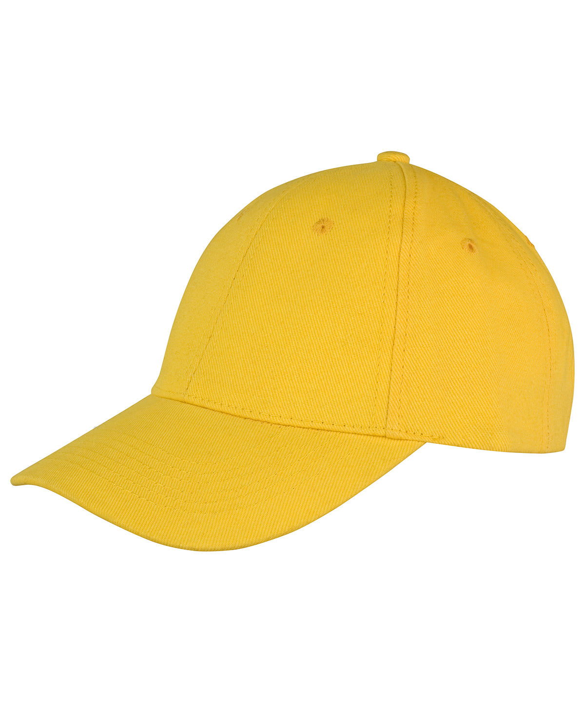 Yellow - Memphis 6-panel brushed cotton low profile cap - GarmentEmbroidery