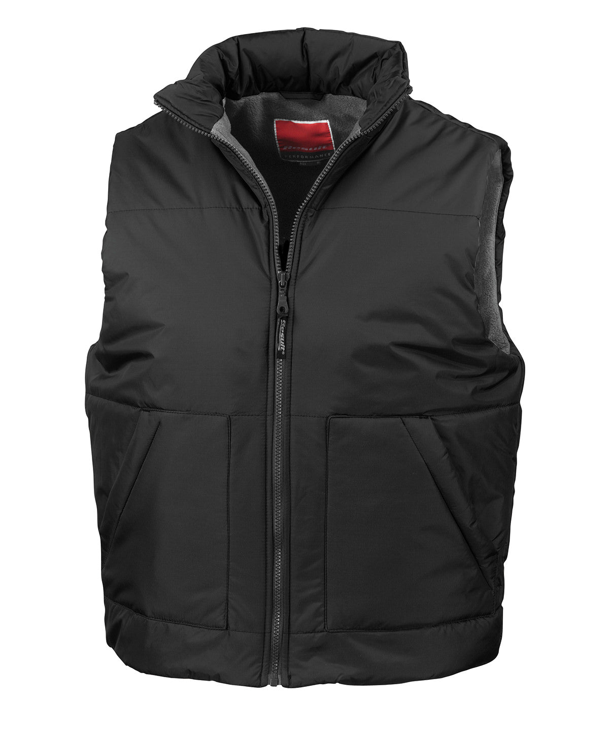 Black - Fleece-lined bodywarmer - GarmentEmbroidery