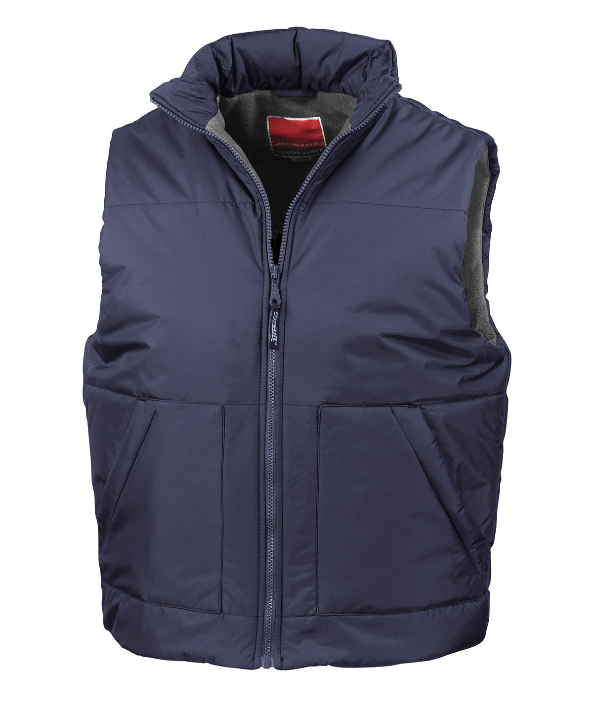 Navy - Fleece-lined bodywarmer - GarmentEmbroidery