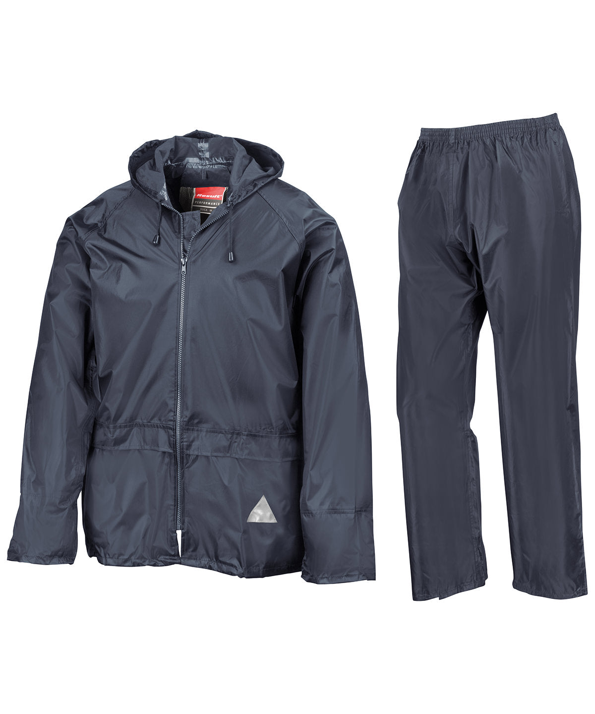 Navy - Waterproof jacket and trouser set - GarmentEmbroidery