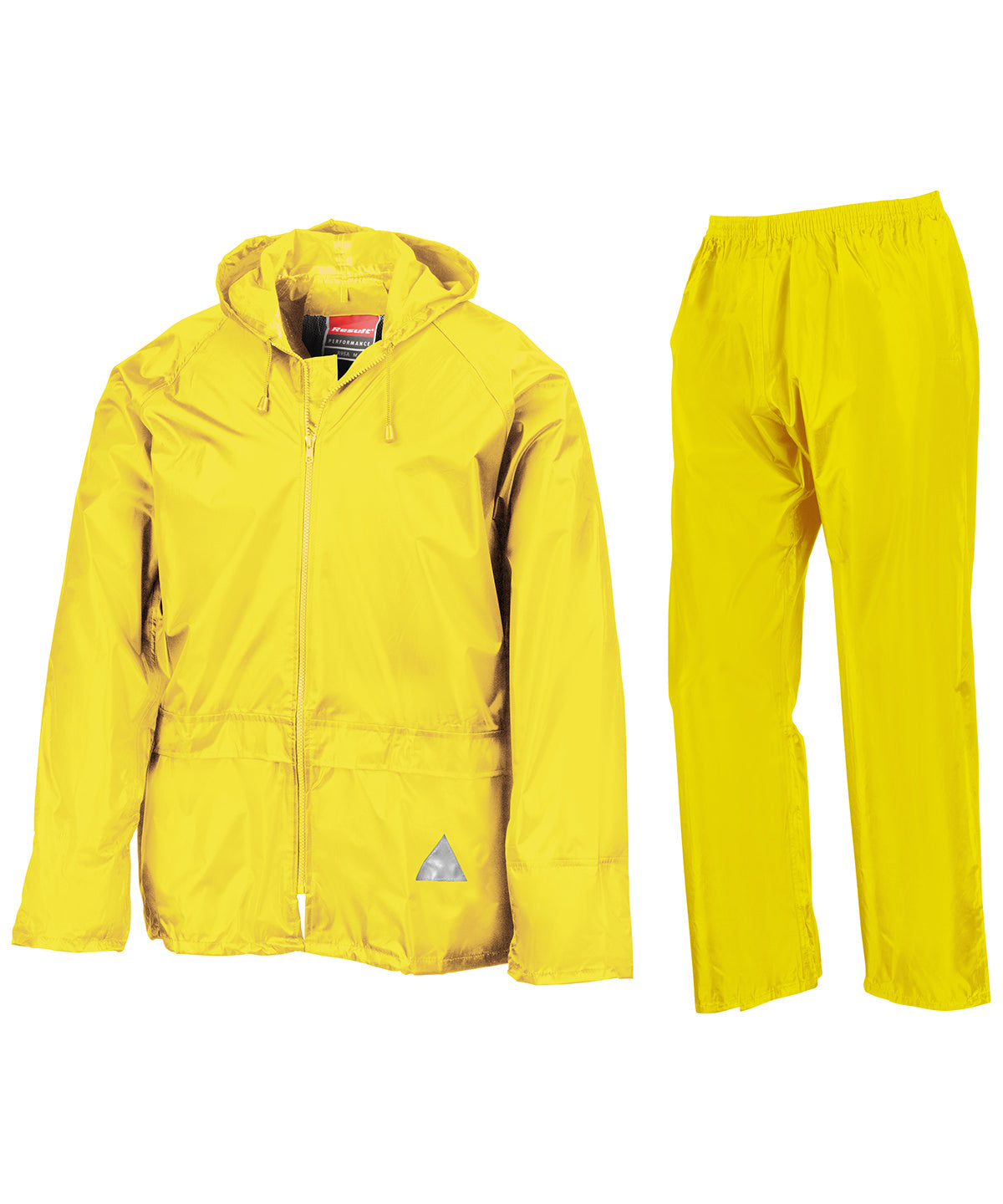 Neon Yellow - Waterproof jacket and trouser set - GarmentEmbroidery