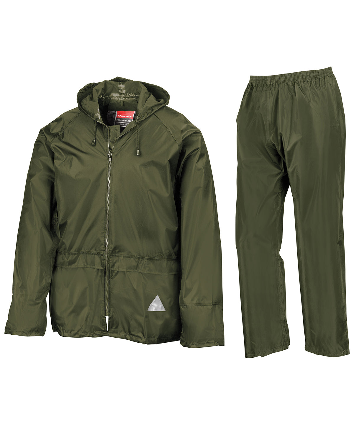 Olive - Waterproof jacket and trouser set - GarmentEmbroidery