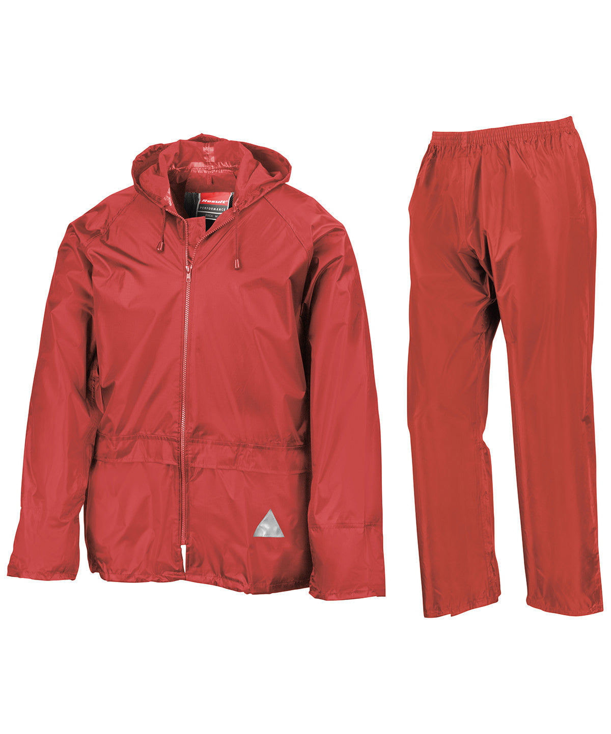 Red - Waterproof jacket and trouser set - GarmentEmbroidery