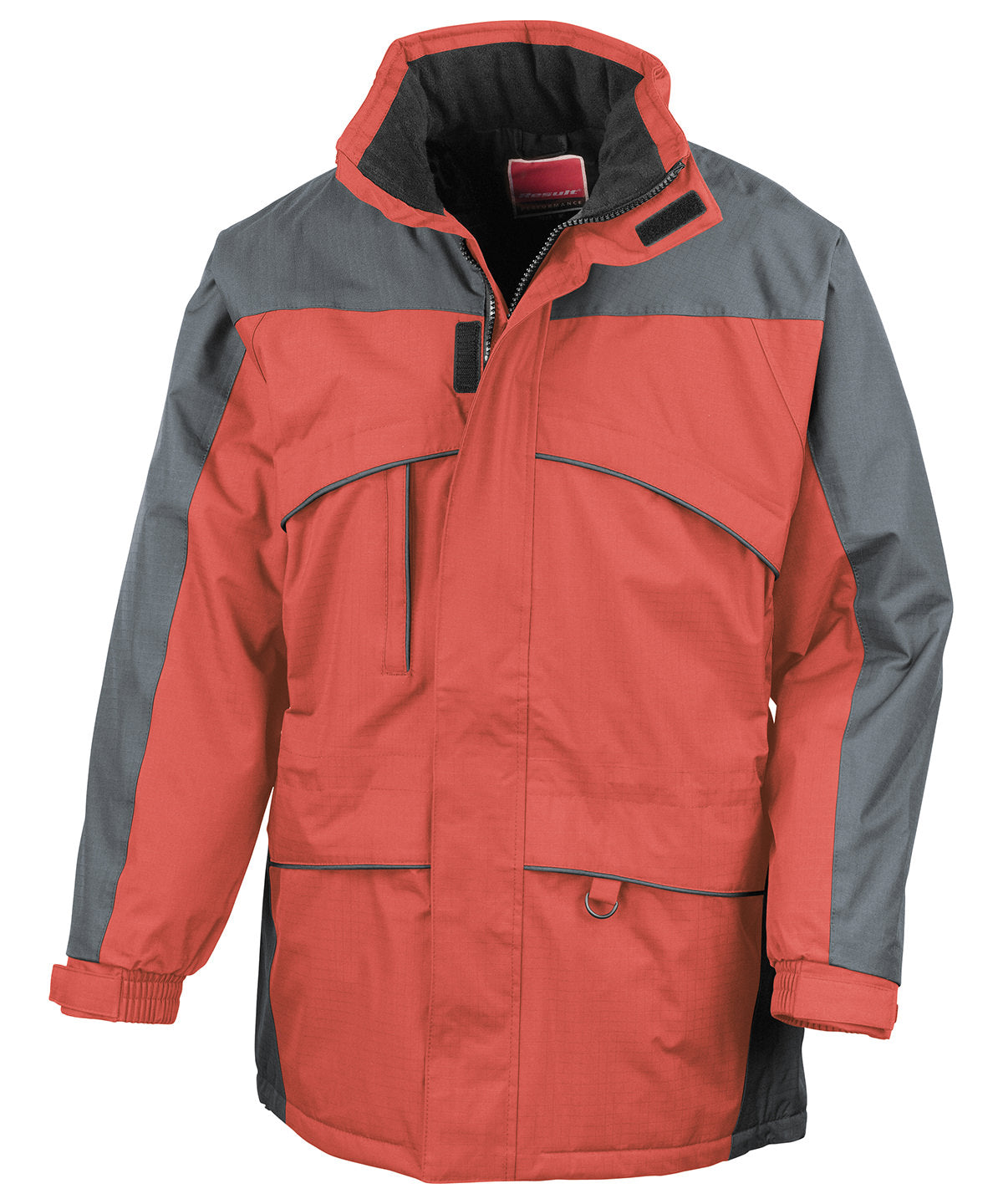 Red/Anthracite - Seneca hi-activity jacket - GarmentEmbroidery