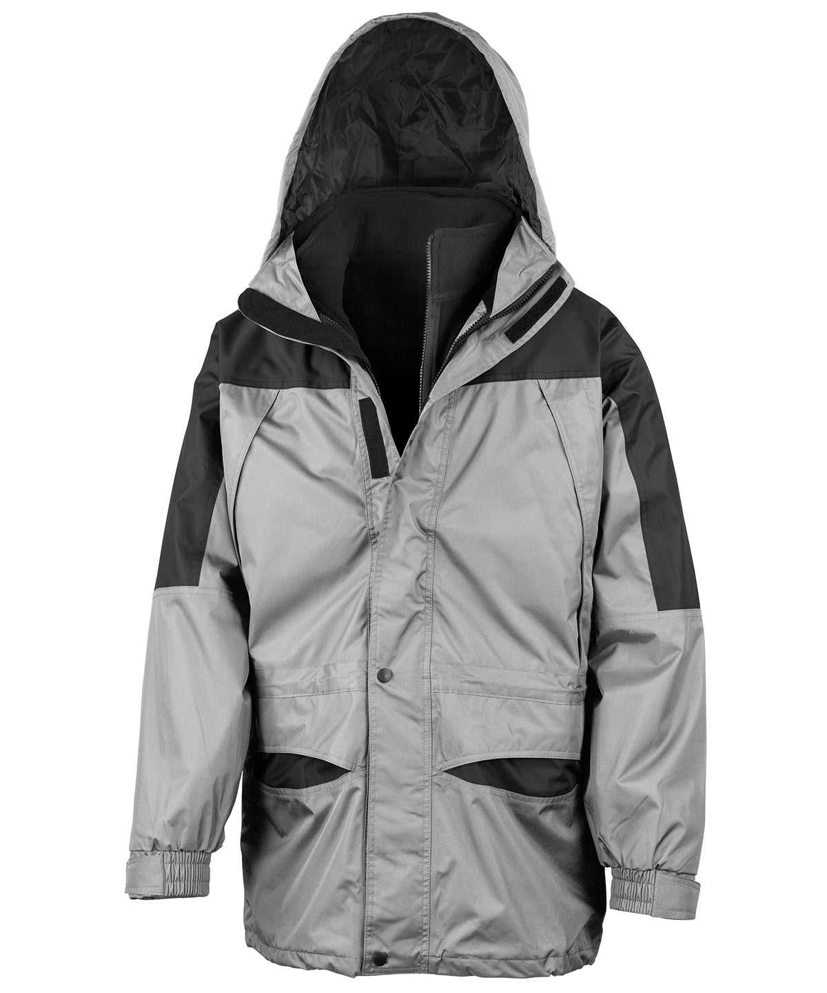 Grey/Black - Alaska 3-in-1 jacket - GarmentEmbroidery