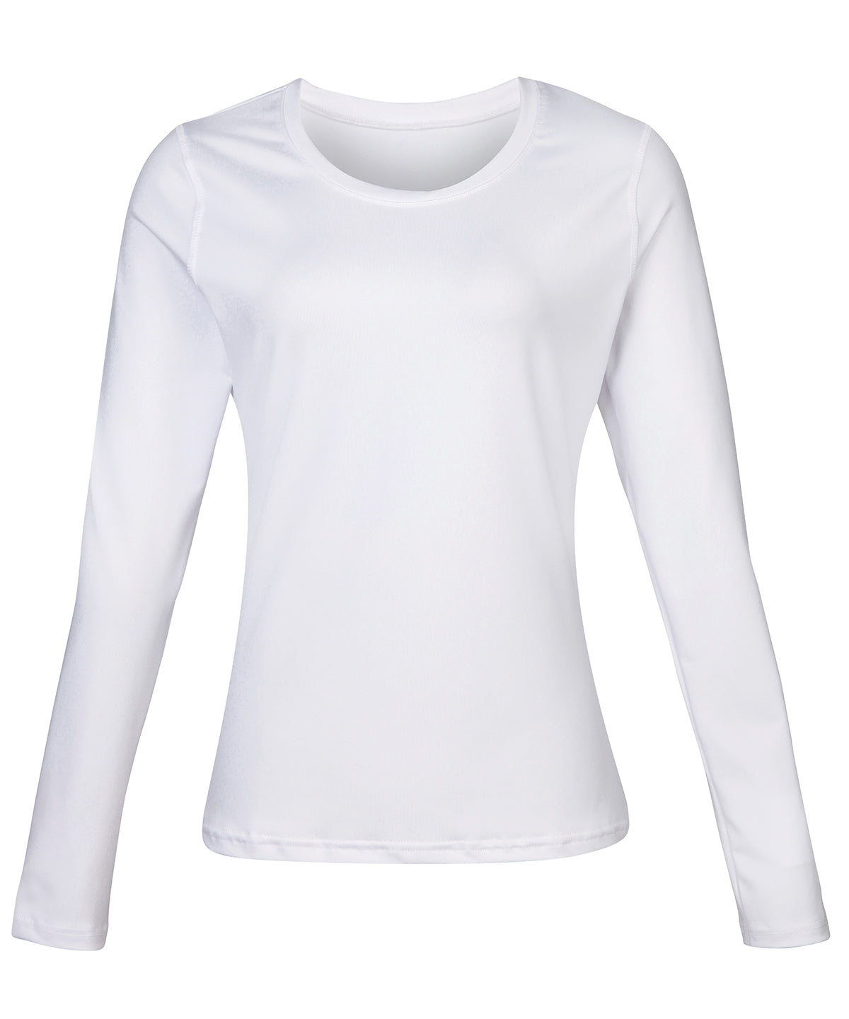 White - Women's Rhino baselayer long sleeve - GarmentEmbroidery