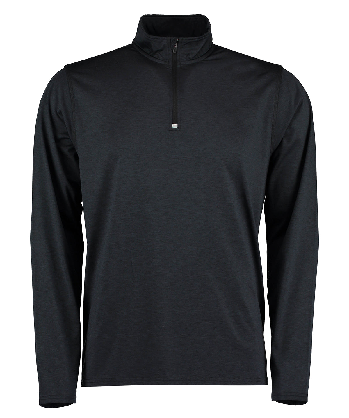 Black Heather - Hyper mid-layer ¼ zip Rhino skin performance top - GarmentEmbroidery