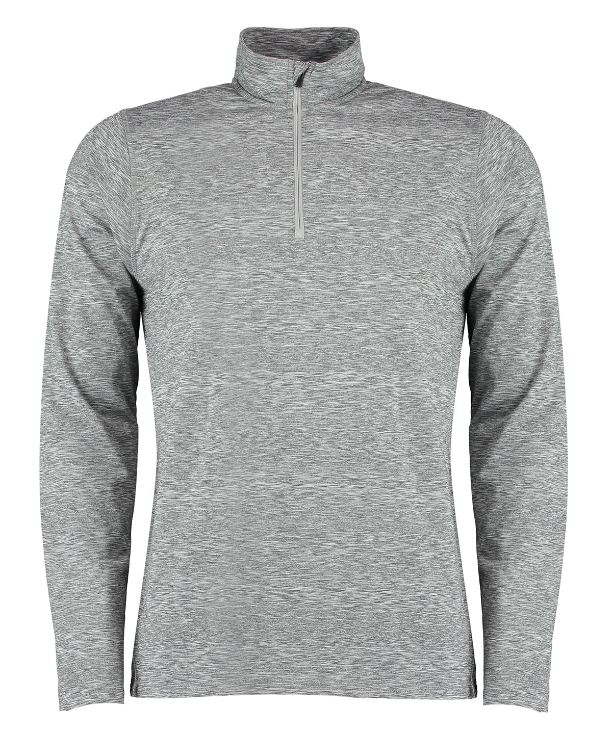 Grey Heather - Hyper mid-layer ¼ zip Rhino skin performance top - GarmentEmbroidery