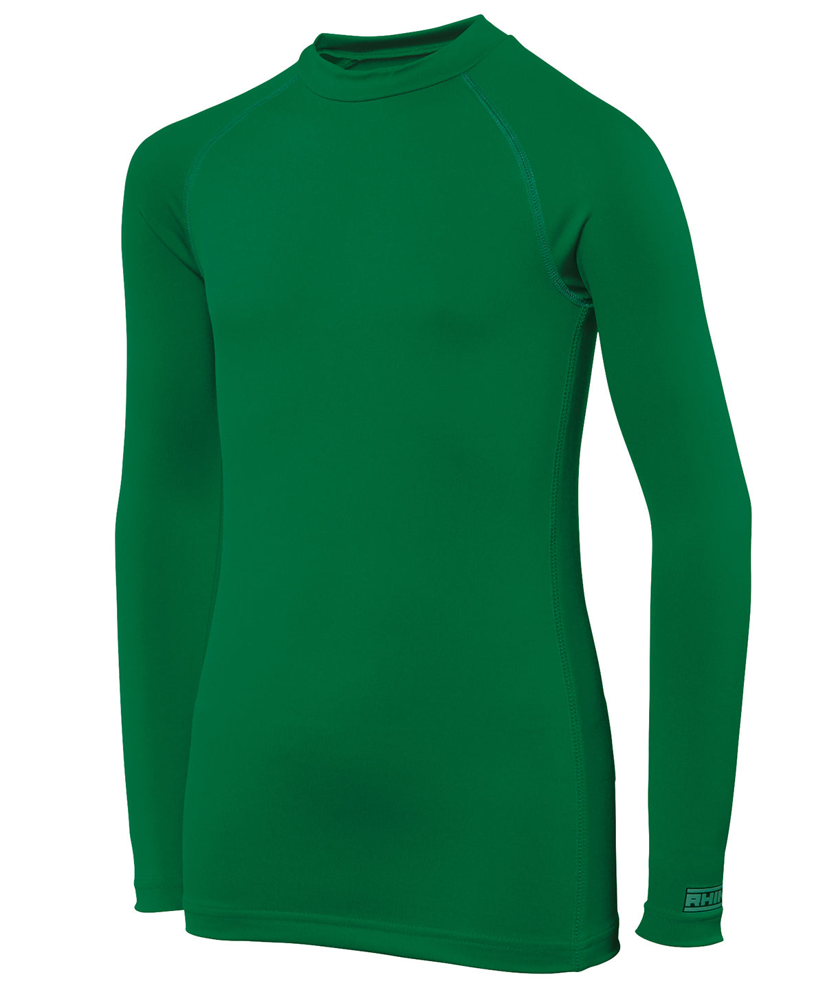 Bottle Green - Rhino baselayer long sleeve - juniors - GarmentEmbroidery