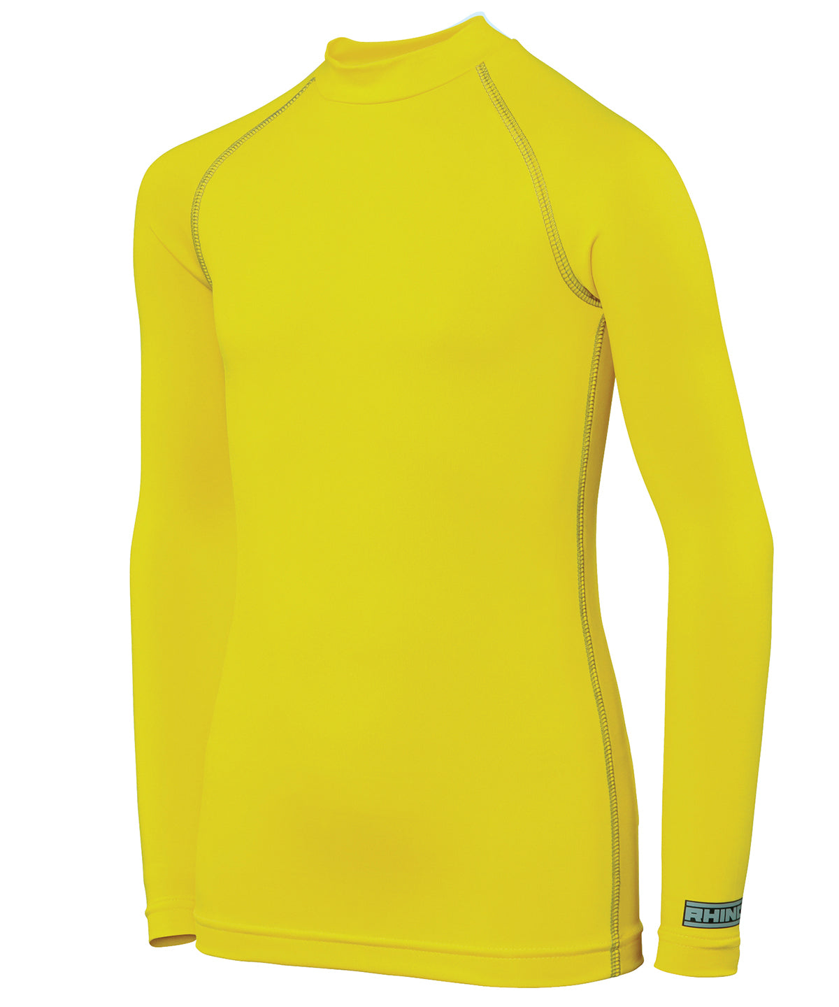 Fluorescent Yellow - Rhino baselayer long sleeve - juniors - GarmentEmbroidery