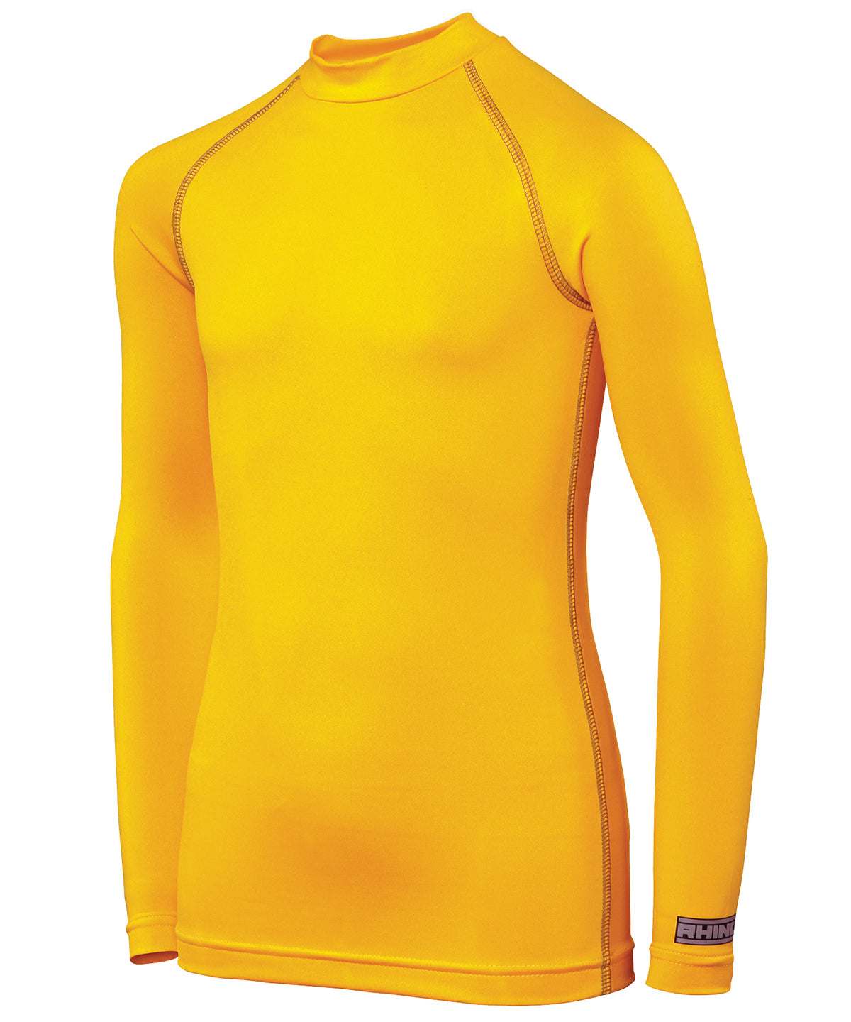 Yellow - Rhino baselayer long sleeve - juniors - GarmentEmbroidery