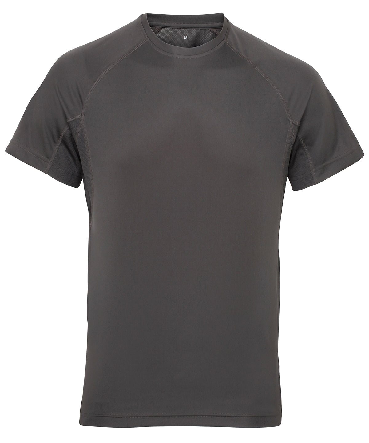 Charcoal - TriDri® panelled tech tee - GarmentEmbroidery