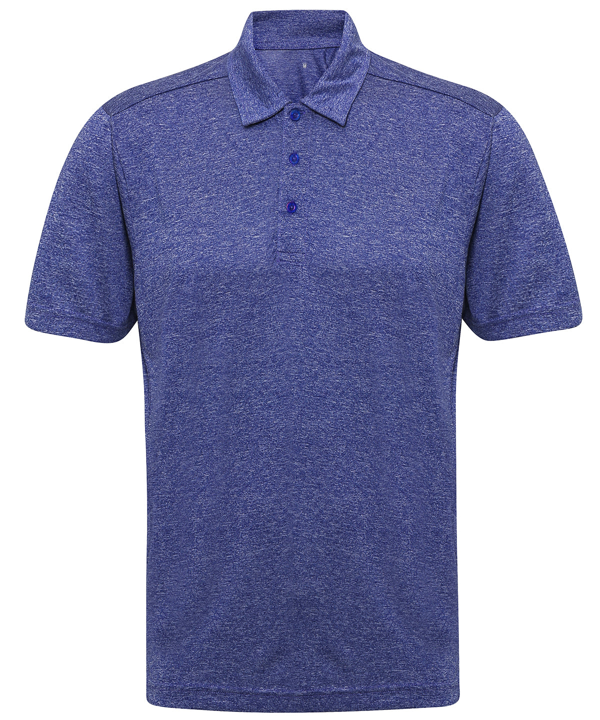 Blue Melange - TriDri® panelled polo - GarmentEmbroidery