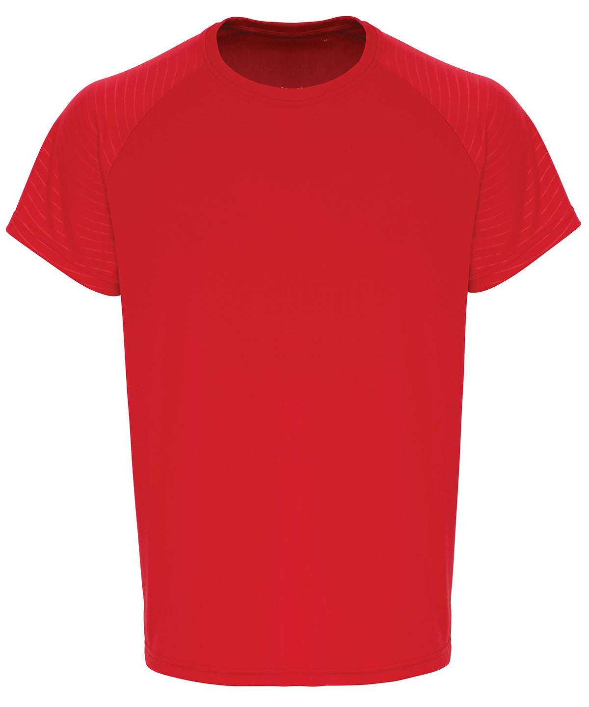 Fire Red - TriDri® embossed sleeve t-shirt - GarmentEmbroidery