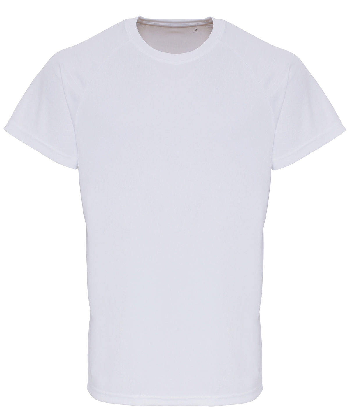 White - TriDri® embossed sleeve t-shirt - GarmentEmbroidery