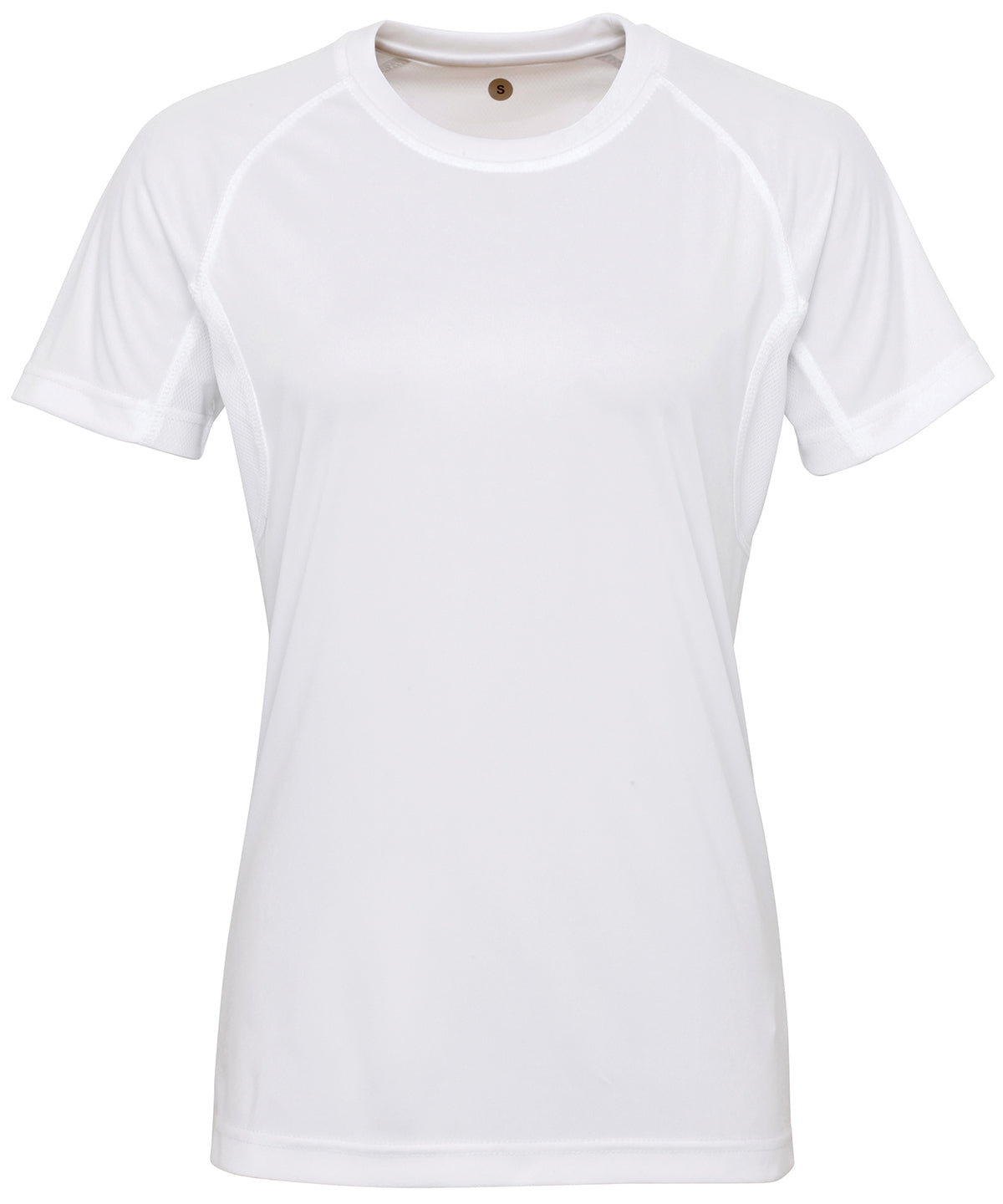 White - Women's TriDri® panelled tech tee - GarmentEmbroidery