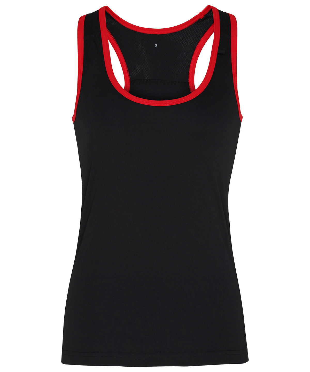 Black/Red - Women's TriDri® panelled fitness vest - GarmentEmbroidery