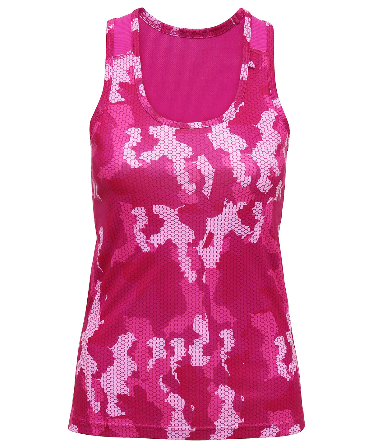 Camo Hot Pink - Women's TriDri® Hexoflage® performance vest - GarmentEmbroidery