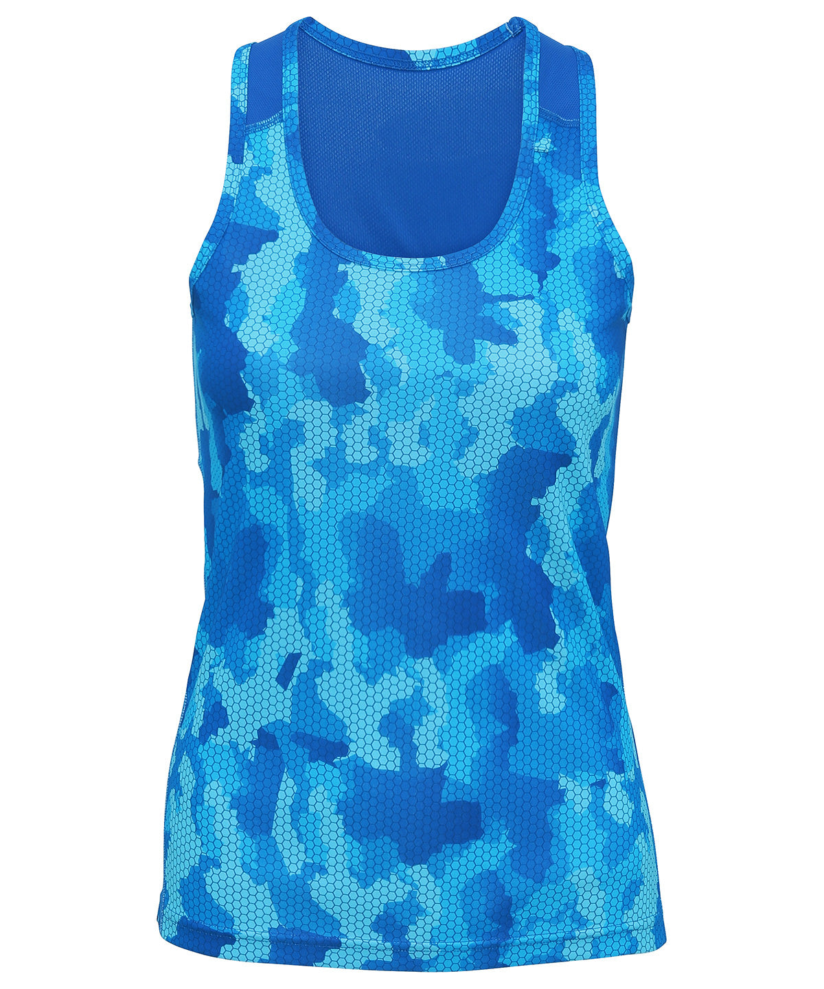 Camo Sapphire - Women's TriDri® Hexoflage® performance vest - GarmentEmbroidery