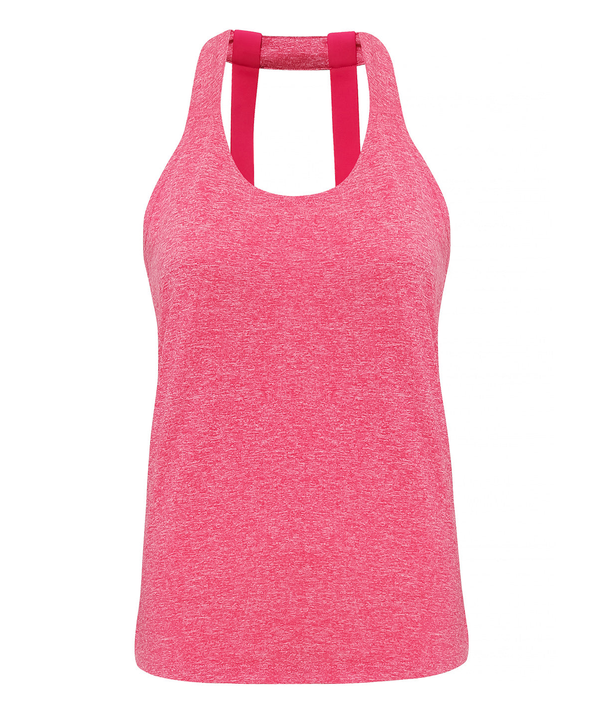 Hot Pink Melange - Women's TriDri® double strap back vest - GarmentEmbroidery