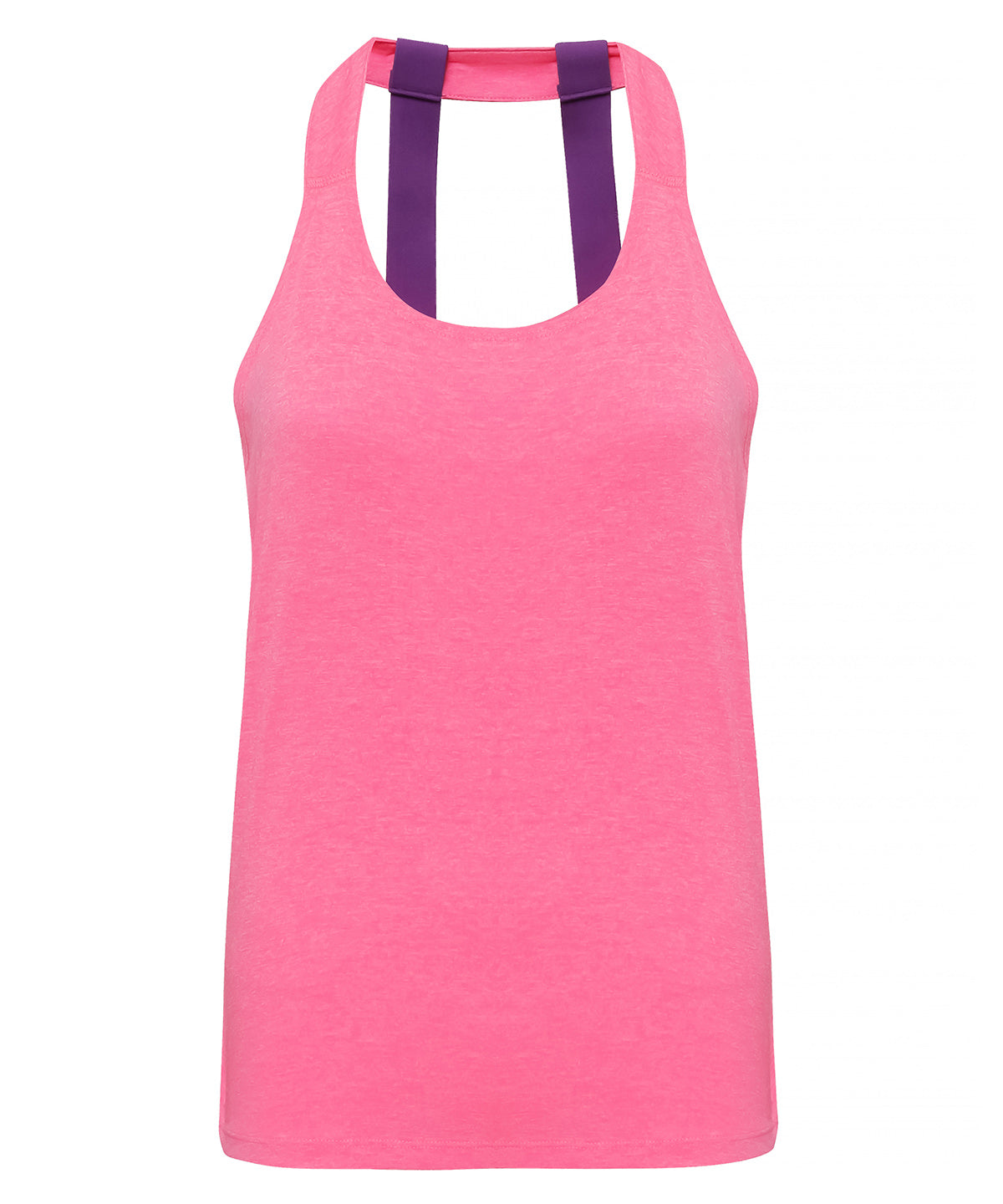 Lightning Pink Melange - Women's TriDri® double strap back vest - GarmentEmbroidery