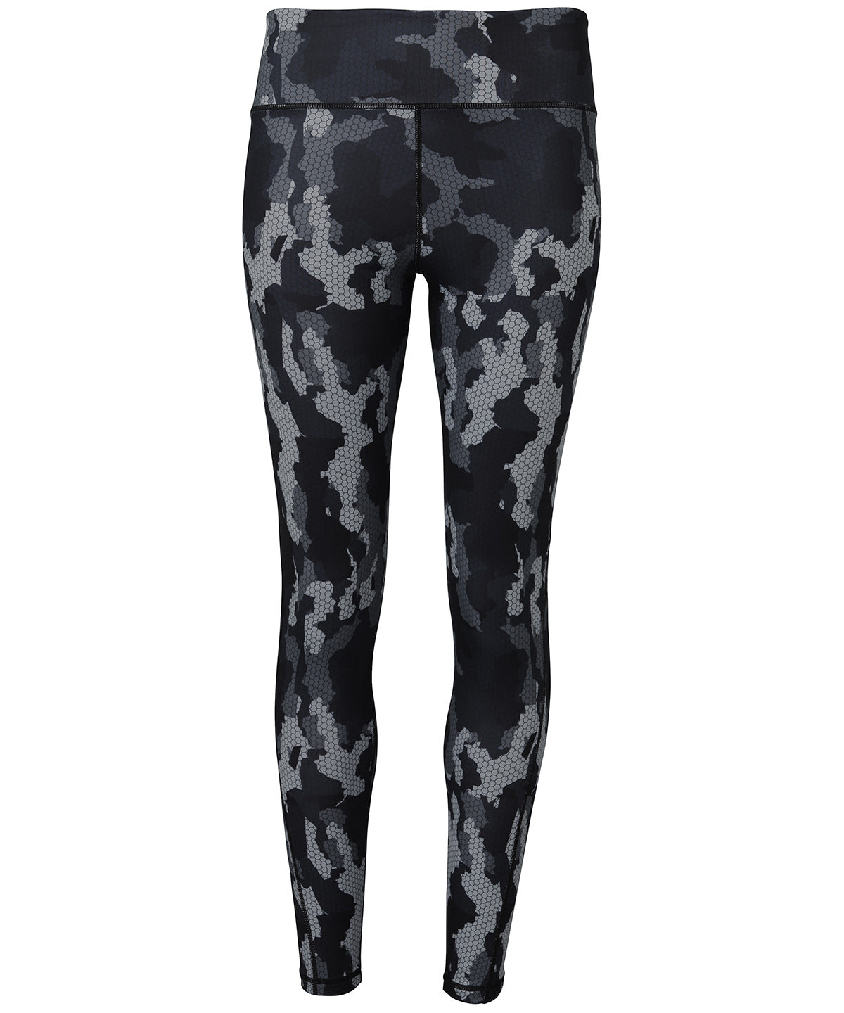 Camo Charcoal - Women's TriDri® performance Hexoflage® leggings - GarmentEmbroidery