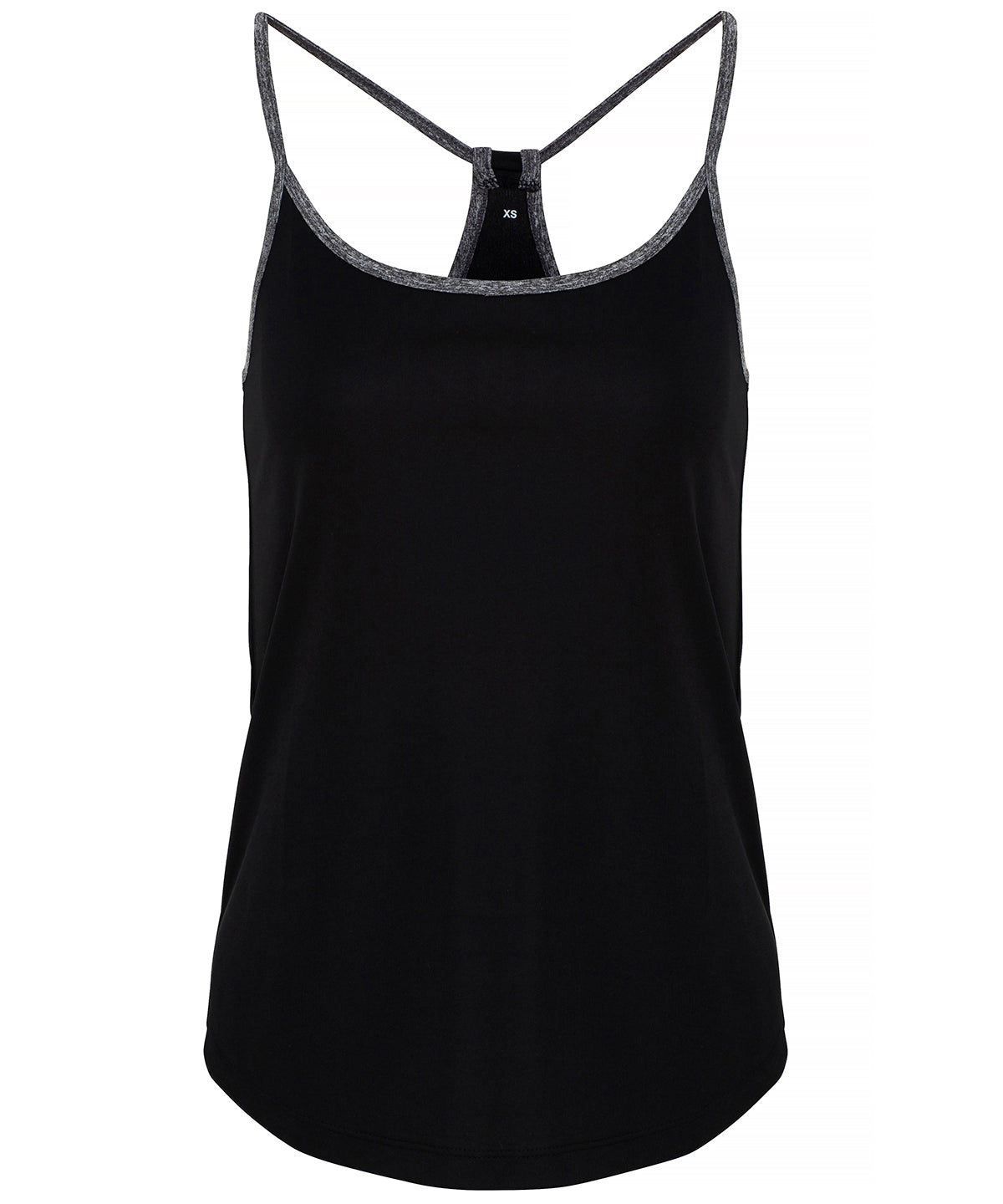 Black/Black Melange - Women's TriDri® yoga vest - GarmentEmbroidery