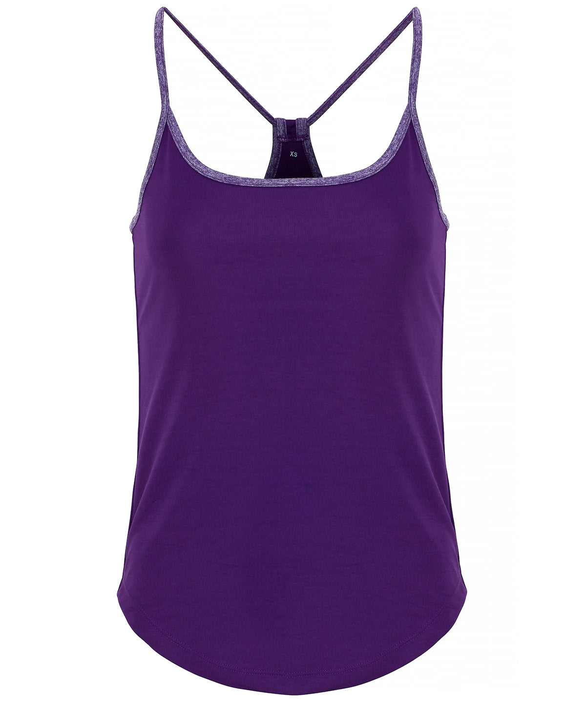 Bright Purple/Purple Melange - Women's TriDri® yoga vest - GarmentEmbroidery