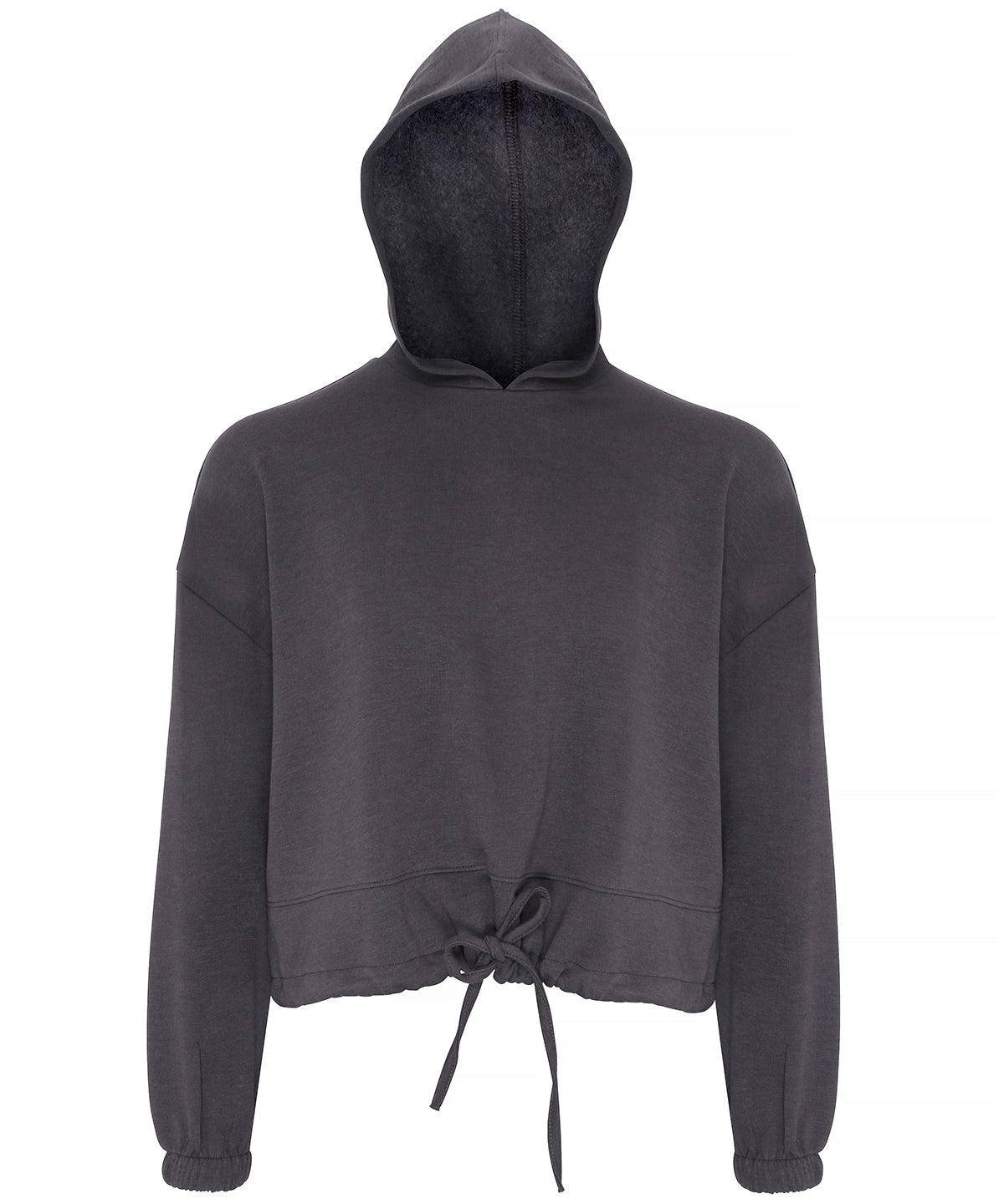 Charcoal - Women's TriDri® cropped oversize hoodie - GarmentEmbroidery