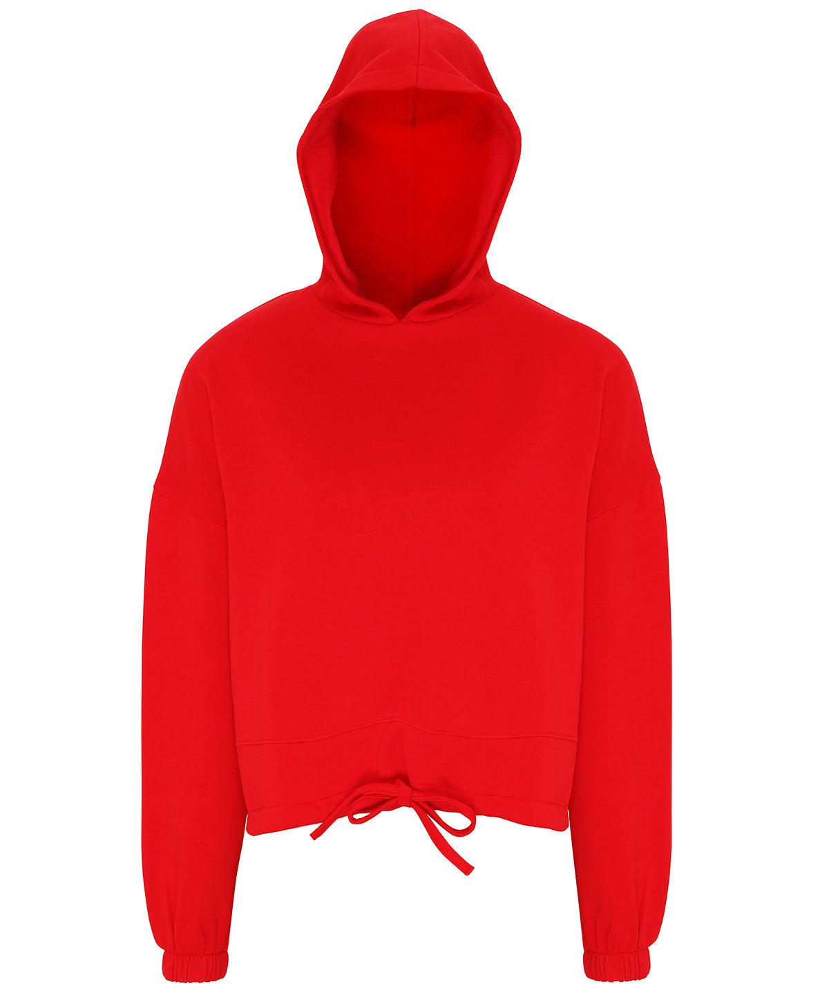 Fire Red - Women's TriDri® cropped oversize hoodie - GarmentEmbroidery