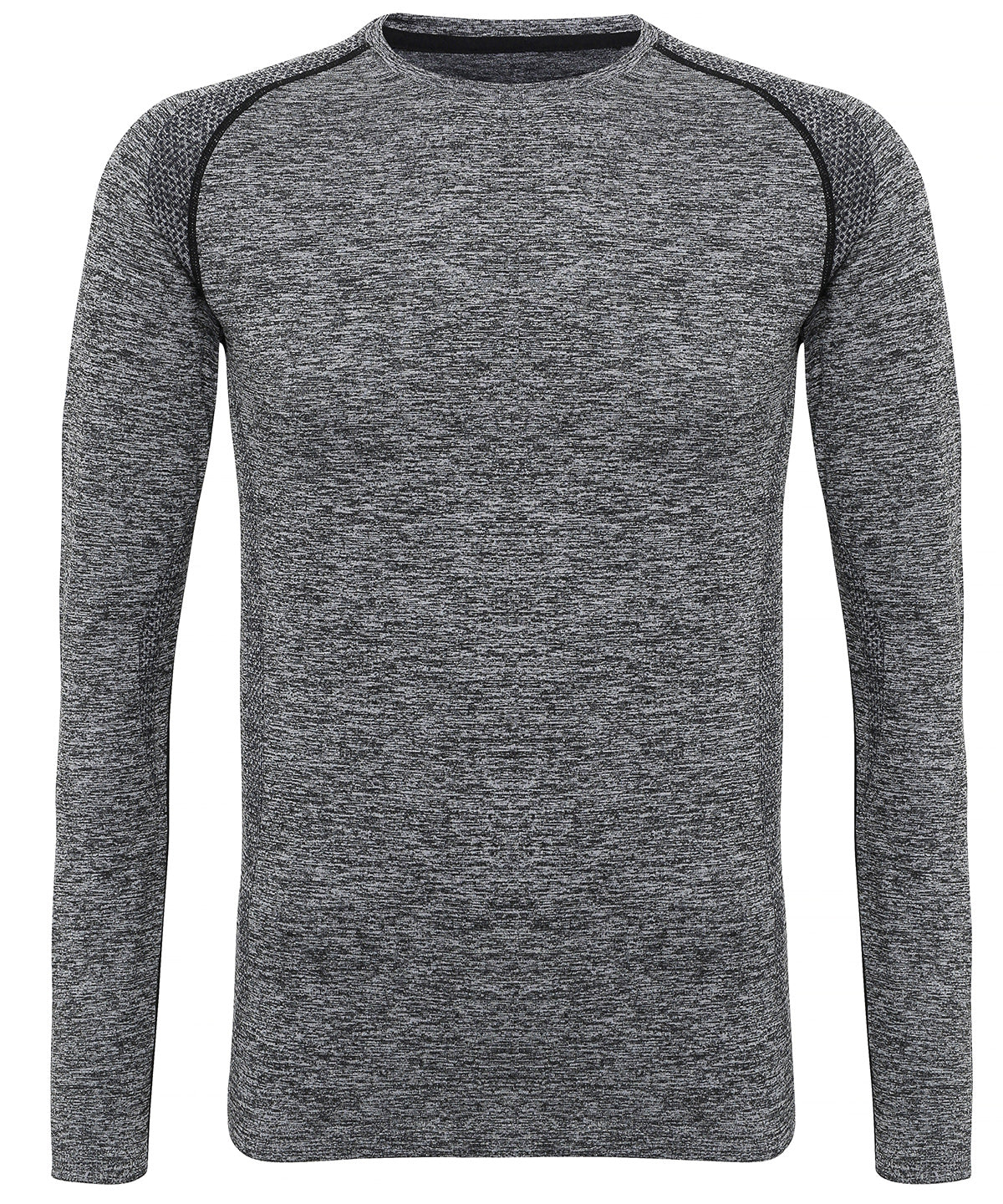 Charcoal - TriDri® Seamless '3D fit' multi-sport performance long sleeve top - GarmentEmbroidery