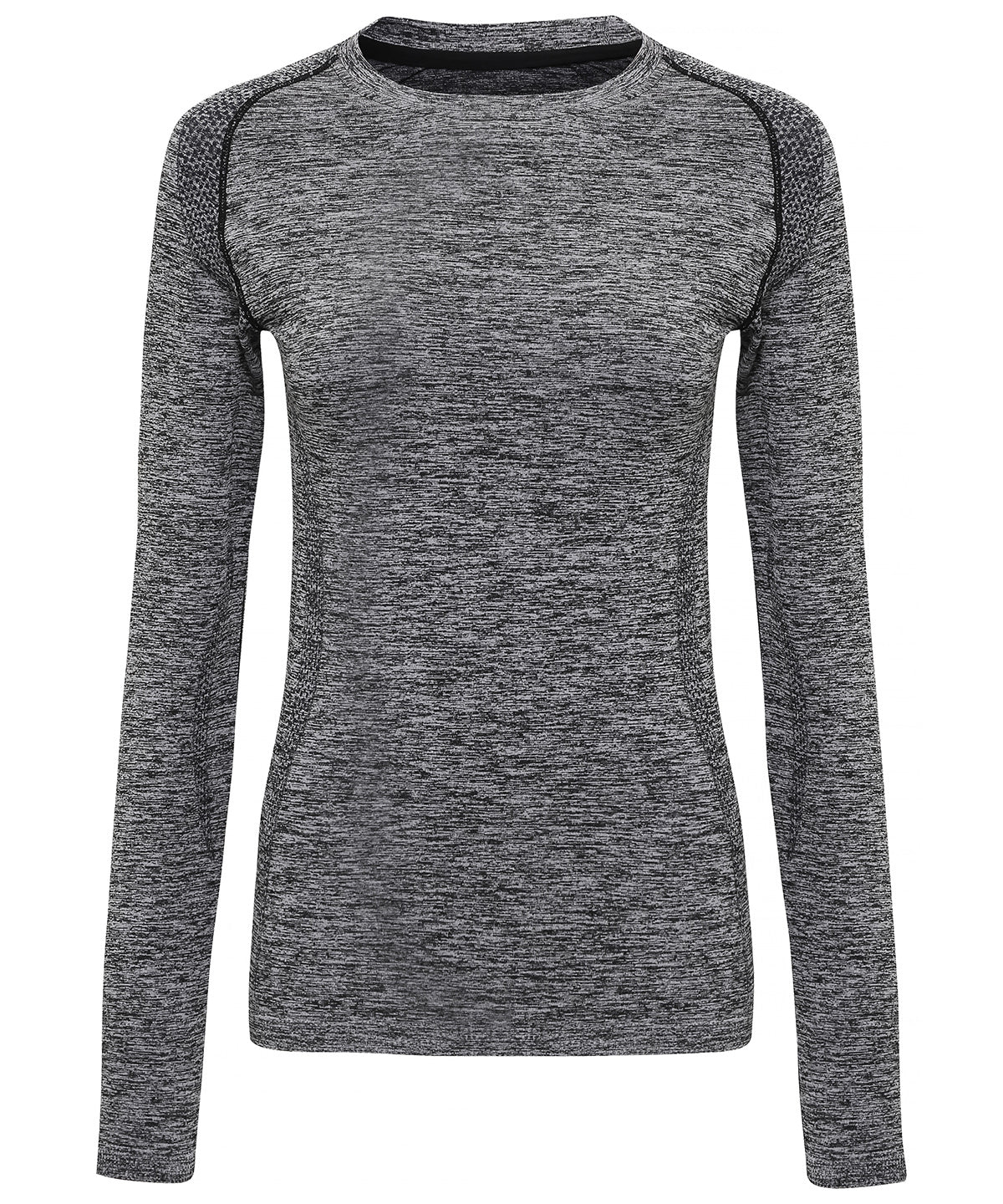 Charcoal - Women's TriDri® seamless '3D fit' multi-sport performance long sleeve top - GarmentEmbroidery