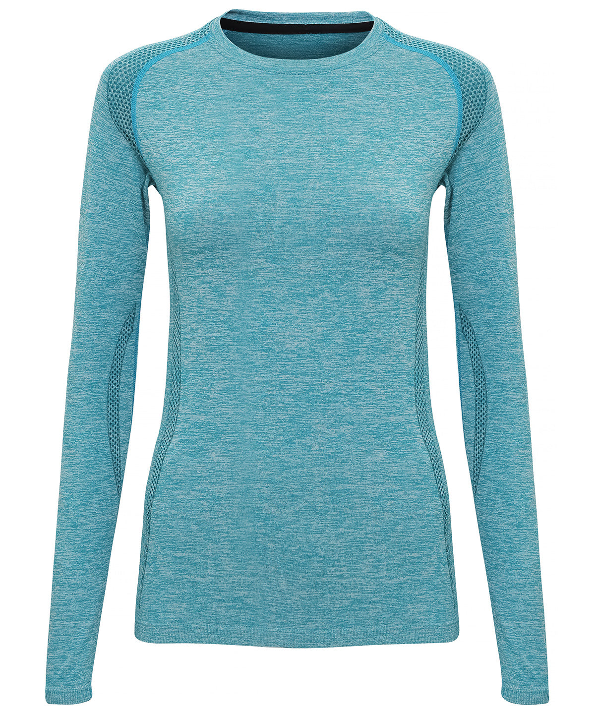 Turquoise - Women's TriDri® seamless '3D fit' multi-sport performance long sleeve top - GarmentEmbroidery