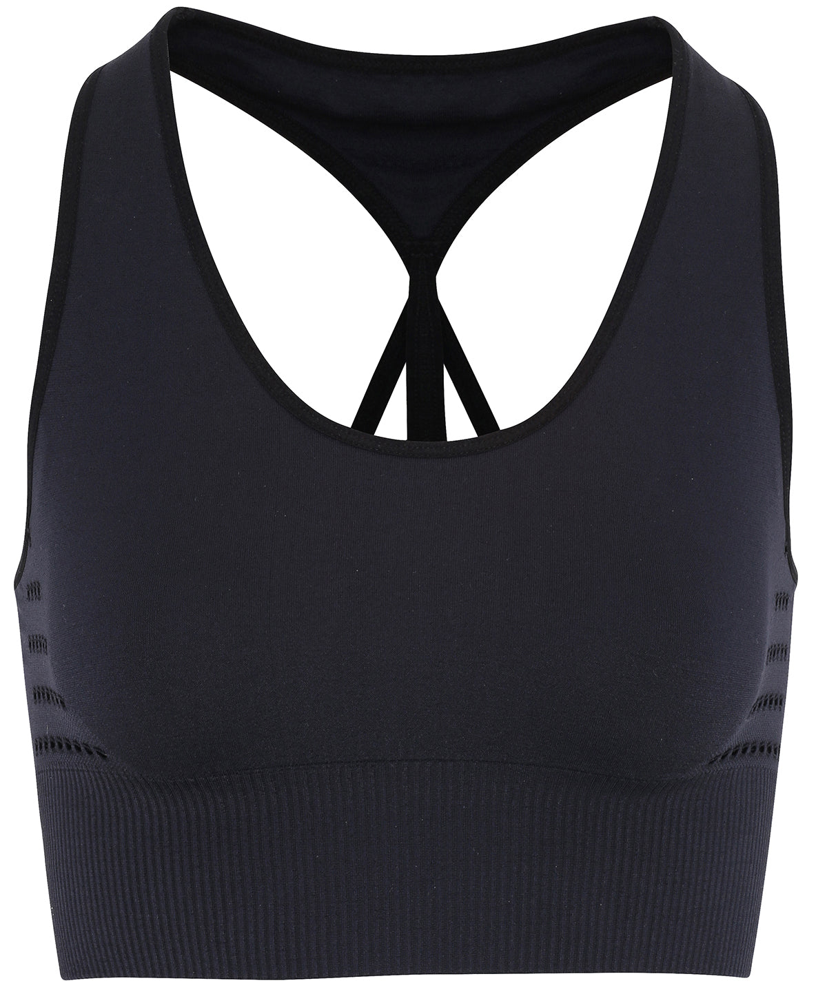 Black - TriDri® seamless '3D fit' multi-sport reveal sports bra - GarmentEmbroidery