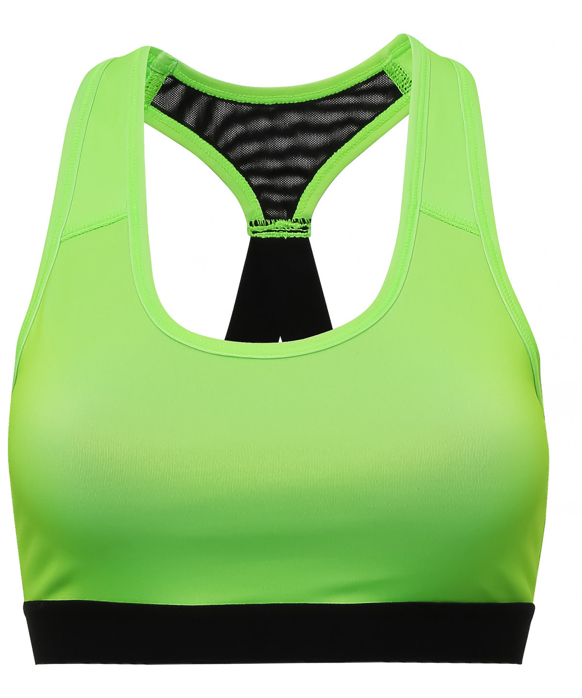 Lightning Green - TriDri® performance sports bra (medium impact) - GarmentEmbroidery