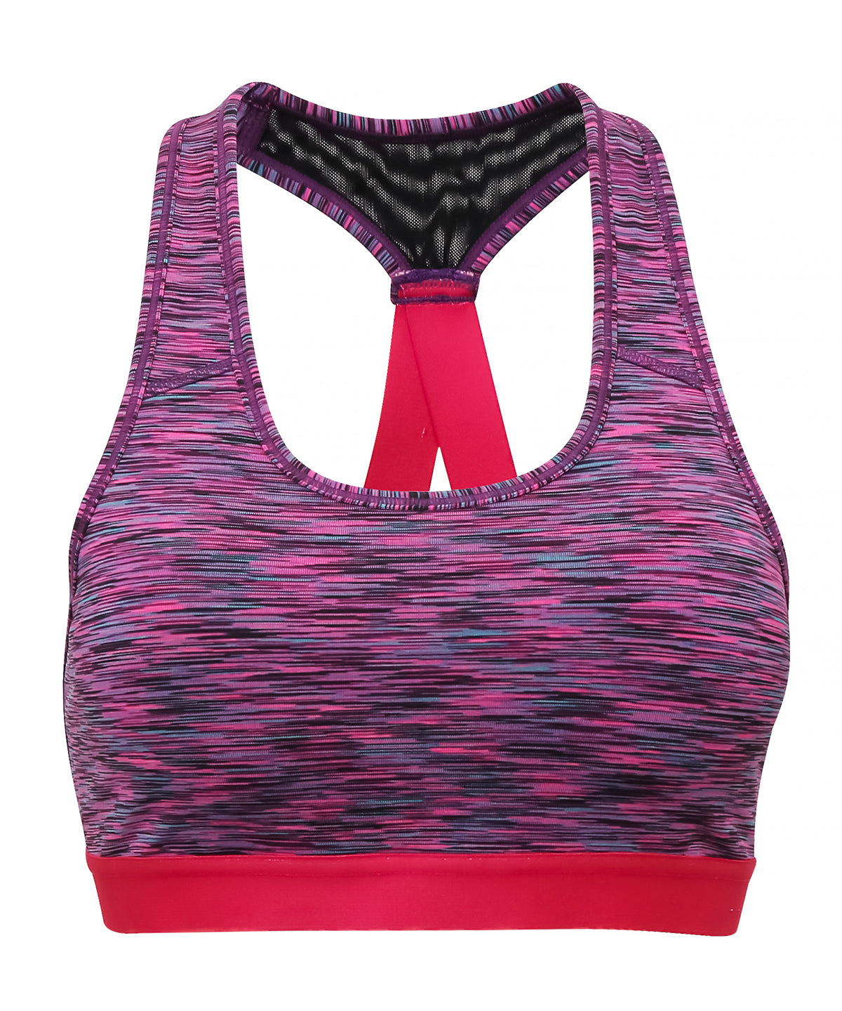 Space Pink - TriDri® performance sports bra (medium impact) - GarmentEmbroidery