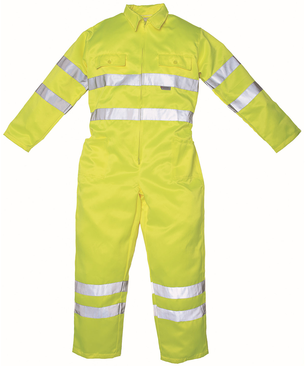 Yellow - Hi-vis polycotton coverall (HV058) - GarmentEmbroidery