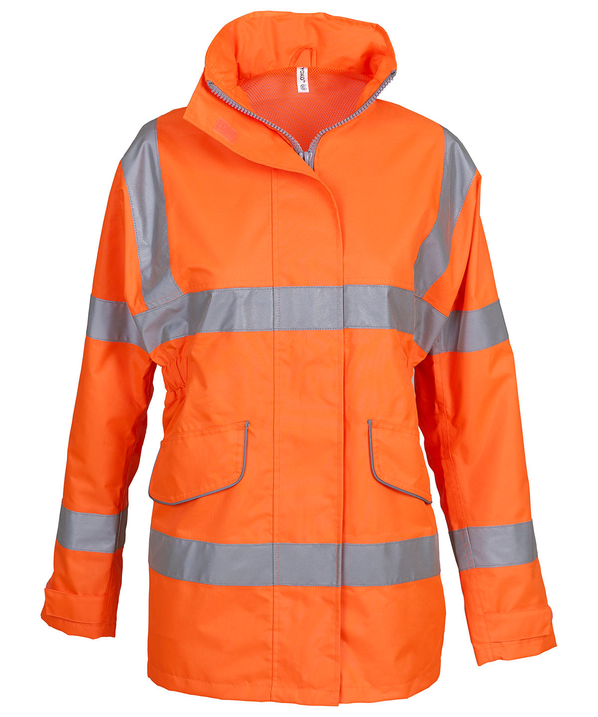 Orange - Women's hi-vis executive jacket (HVP189) - GarmentEmbroidery